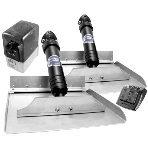 Classic Series Hydraulic Trim Tab Kit with Rocker Switch - 12V - 6BT-50000-57-00 - 1212E - 5000057 - Bennett Marine